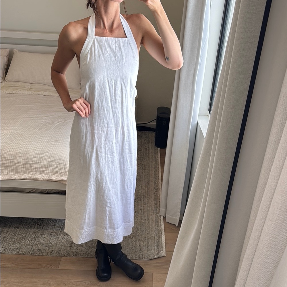 Zara White Midi Dress